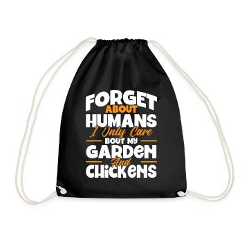 Jardinier Jardinier Éleveur de poulet Mangeoire à poulet - Sac de sport léger - noir - Devant