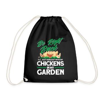 Jardinier Jardinier Éleveur de poulet Mangeoire à poulet - Sac de sport léger - noir - Devant