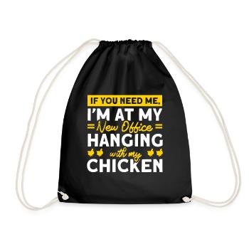 Jardinier Jardinier Éleveur de poulet Mangeoire à poulet - Sac de sport léger - noir - Devant