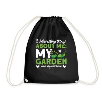Jardinier Jardinier Éleveur de poulet Mangeoire à poulet - Sac de sport léger - noir - Devant