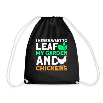 Jardinier Jardinier Éleveur de poulet Mangeoire à poulet - Sac de sport léger - noir - Devant