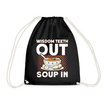 Wisdom Teeth Wisdom Tooth Patient Dentist - Drawstring Bag - black - Front