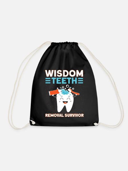 Dents de sagesse Dentiste patient de dent de sagesse - Sac de sport léger - noir