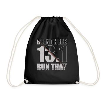 J’ai couru ce 13.1 Runner Marathon Trail - Sac de sport léger - noir - Devant
