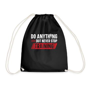 Faites n’importe quoi, mais n’arrêtez jamais d’entraîner le coureur - Sac de sport léger - noir - Devant