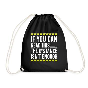 Si vous pouvez lire ceci, Is The Distance - Sac de sport léger - noir - Devant