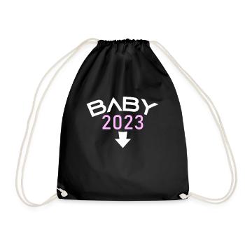Fille Bébé Fille 2023 Enceinte - Sac de sport léger - noir - Devant