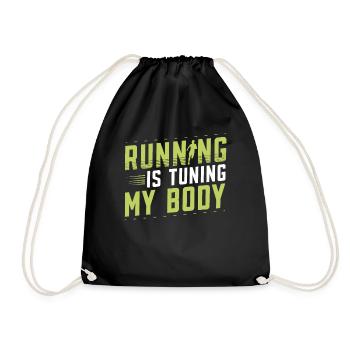 Courir, c’est régler mon body runner Marathon Trail - Sac de sport léger - noir - Devant