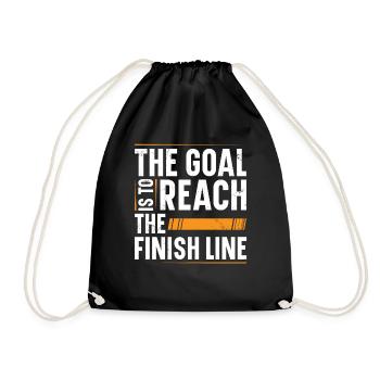 L’objectif est d’atteindre la ligne d’arrivée - Sac de sport léger - noir - Devant