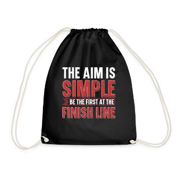 L’objectif est simplement le premier à la ligne d’arrivée - Sac de sport léger - noir - Devant
