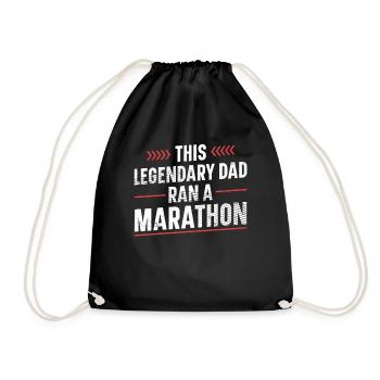 Le père légendaire a couru un marathon - Sac de sport léger - noir - Devant