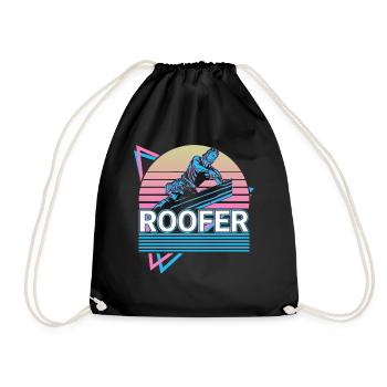 Couvreur Toiture Rétro Cadeau - Sac de sport léger - noir - Devant