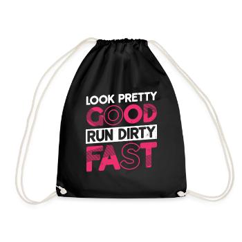 Looks pretty good, runs dirty and fast - Drawstring Bag - black - Front
