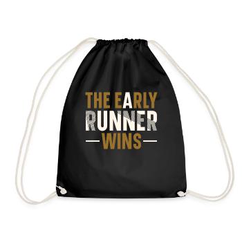 Le premier coureur gagne - Sac de sport léger - noir - Devant