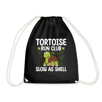 Tortoise Running Club Lent comme une coquille - Sac de sport léger - noir - Devant