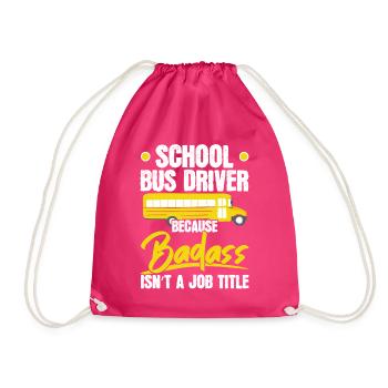 Chauffeur d’autobus scolaire Weil difficile pas de désignations professionnelles - Sac de sport léger - fuchsia - Devant