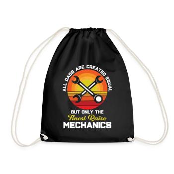 Meilleurs Pères Père Mécanicien Père Famille - Sac de sport léger - noir - Devant