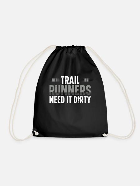 Trailrunner Brauchen Es Dirty Läufer Marathon - Turnbeutel - Schwarz