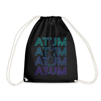 Atum Dieu égyptien Egypte ancienne Rétro Cadeau - Sac de sport léger - noir - Devant