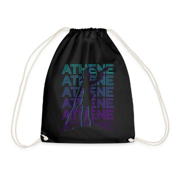 Athena Athena Ancient Goddess Greek Mythology - Drawstring Bag - black - Front