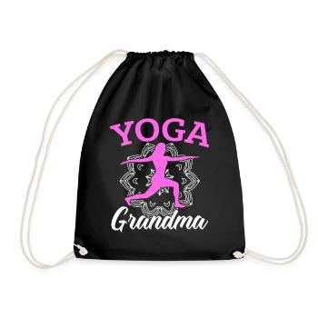 Étirez la méditation de l’amateur de yoga du stress Fitne - Sac de sport léger - noir - Devant
