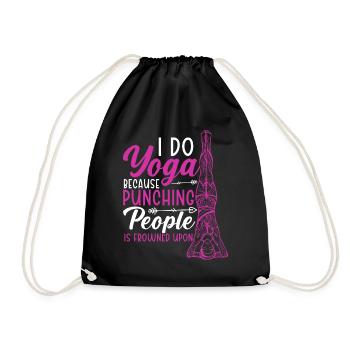 Amateurs de yoga Méditation Fitness Exercice Méditer - Sac de sport léger - noir - Devant