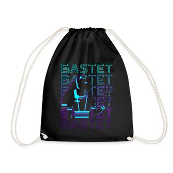 Bastet Déesse égyptienne Chat égyptien Ancient Aeg - Sac de sport léger - noir - Devant