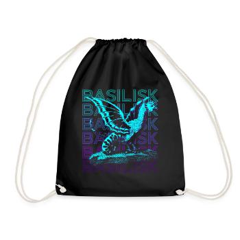 Basilisk Retro Cadeau - Sac de sport léger - noir - Devant