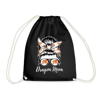 Bearded Dragon Lizard Gift - Drawstring Bag - black - Front