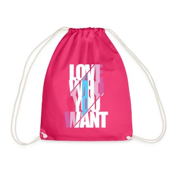 Femboy Gift - Drawstring Bag - fuchsia - Front