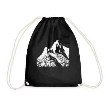 Machu Picchu Peru Inca Gift - Drawstring Bag - black - Front