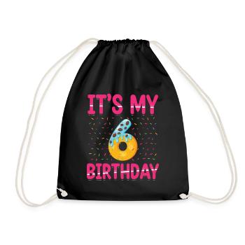 C’est mon 6e anniversaire | | du thème Sprinkles - Sac de sport léger - noir - Devant