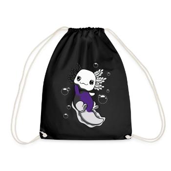 Drapeau bisexuel Axolotl Bunch Kawaii - Sac de sport léger - noir - Devant