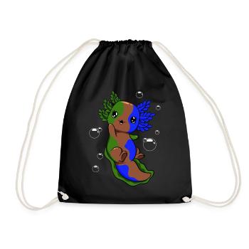 Drapeau sapiosexuel Axolotl Pile Kawaii - Sac de sport léger - noir - Devant