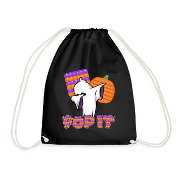 Pop Halloween | Halloween Costume | Halloween - Drawstring Bag - black - Front