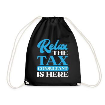 Relax the tax advisor is here CPA - Drawstring Bag - black - Front