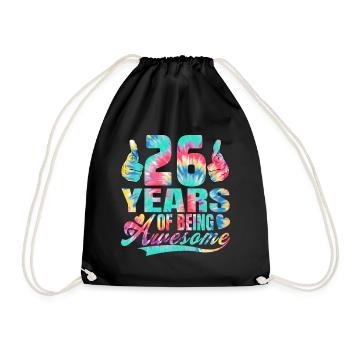 26e anniversaire ou anniversaire 26 ans d’existence - Sac de sport léger - noir - Devant