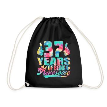 37e anniversaire ou anniversaire 37 ans d’existence - Sac de sport léger - noir - Devant