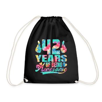 42e anniversaire ou anniversaire 42 ans d’existence - Sac de sport léger - noir - Devant