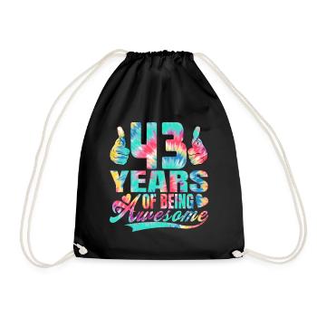 43e anniversaire ou anniversaire 43 ans d’existence - Sac de sport léger - noir - Devant