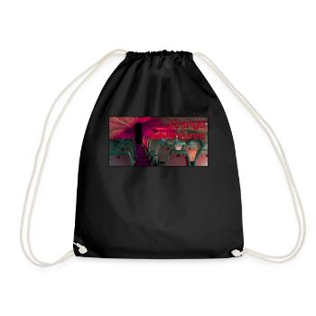 Anemoiacore Aesthetic Border Space Weirdcore - Drawstring Bag - black - Front
