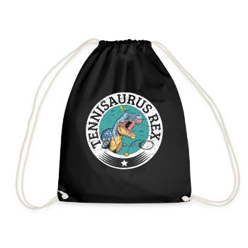 Tennisaurus Rex Paléontologue Amateurs de dinosaures - Sac de sport léger - noir - Devant