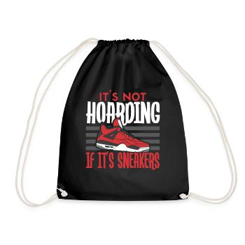It's not hoarding if it's sneakers Schuhsam - Drawstring Bag - black - Front