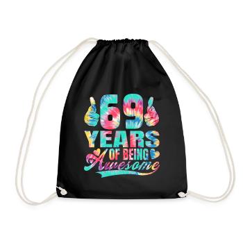 69e anniversaire ou anniversaire 69 ans d’existence - Sac de sport léger - noir - Devant