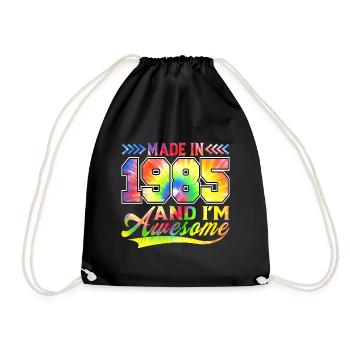Fabriqué en 1985 et je suis un spectre de couleurs génial - Sac de sport léger - noir - Devant