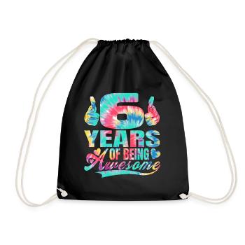 6ème anniversaire ou anniversaire 6 ans d’existence - Sac de sport léger - noir - Devant