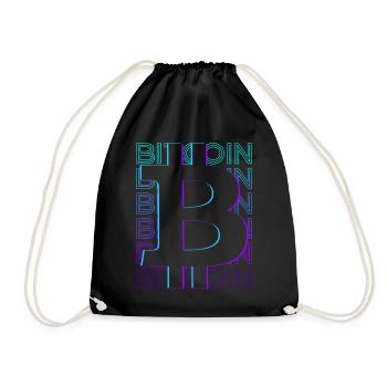 Bitcoin Crypto Crypto Rétro Cadeau - Sac de sport léger - noir - Devant