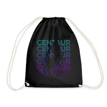 Centaur Retro Geschenk - Turnbeutel - Schwarz - Vorne