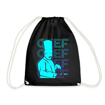 Chef Cooking Retro Cadeau - Sac de sport léger - noir - Devant