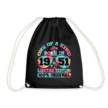 Unique Born 1951 Limited Edition - Drawstring Bag - black - Front